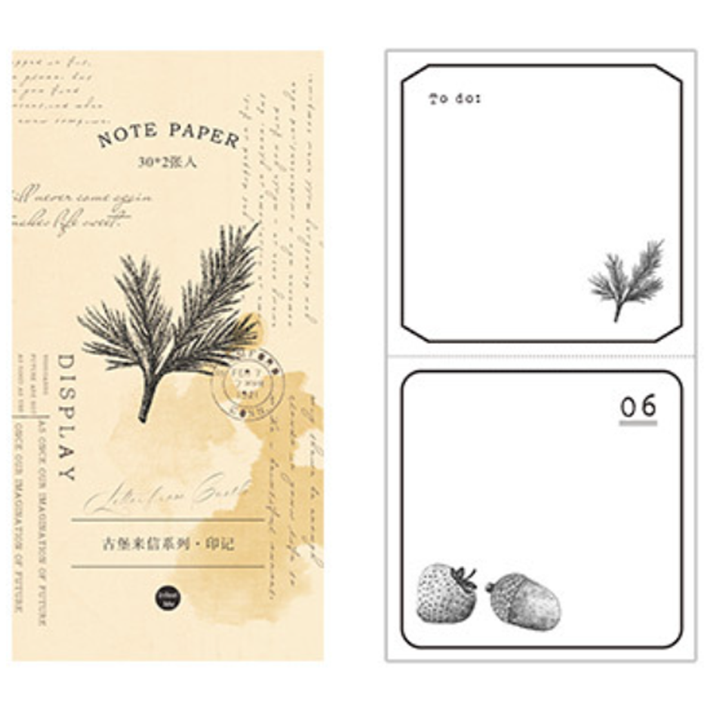 Infeel.Me Notepad Vintage Leaves