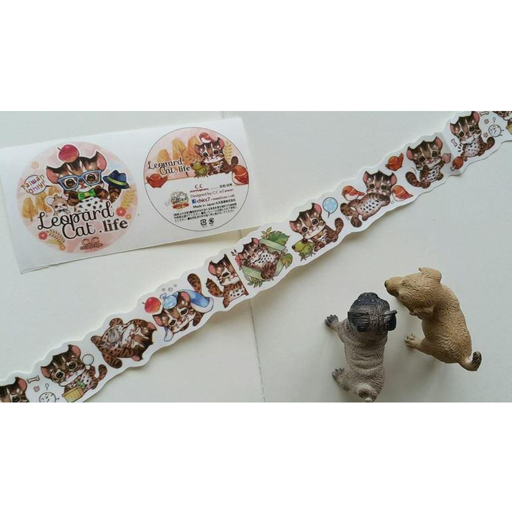 C.C Storytape Masking Tape - Leopard Cat