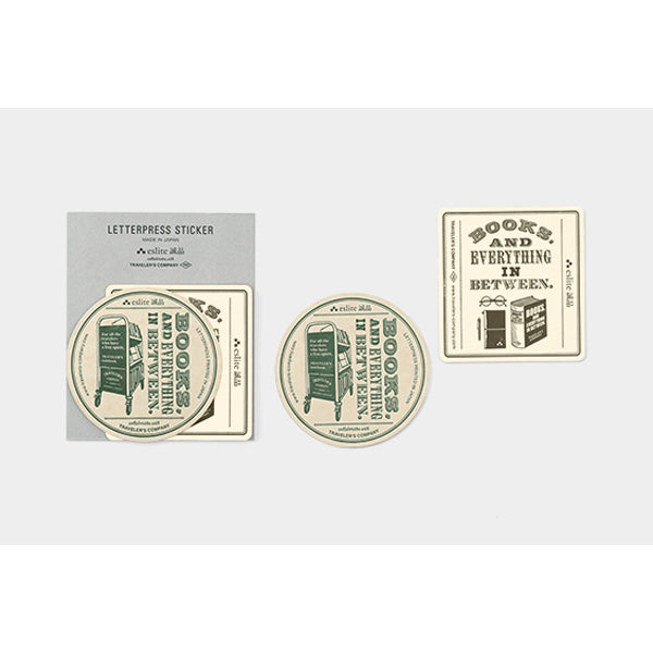 Traveler's Factory Letterpress Sticker Eslite Bookstore