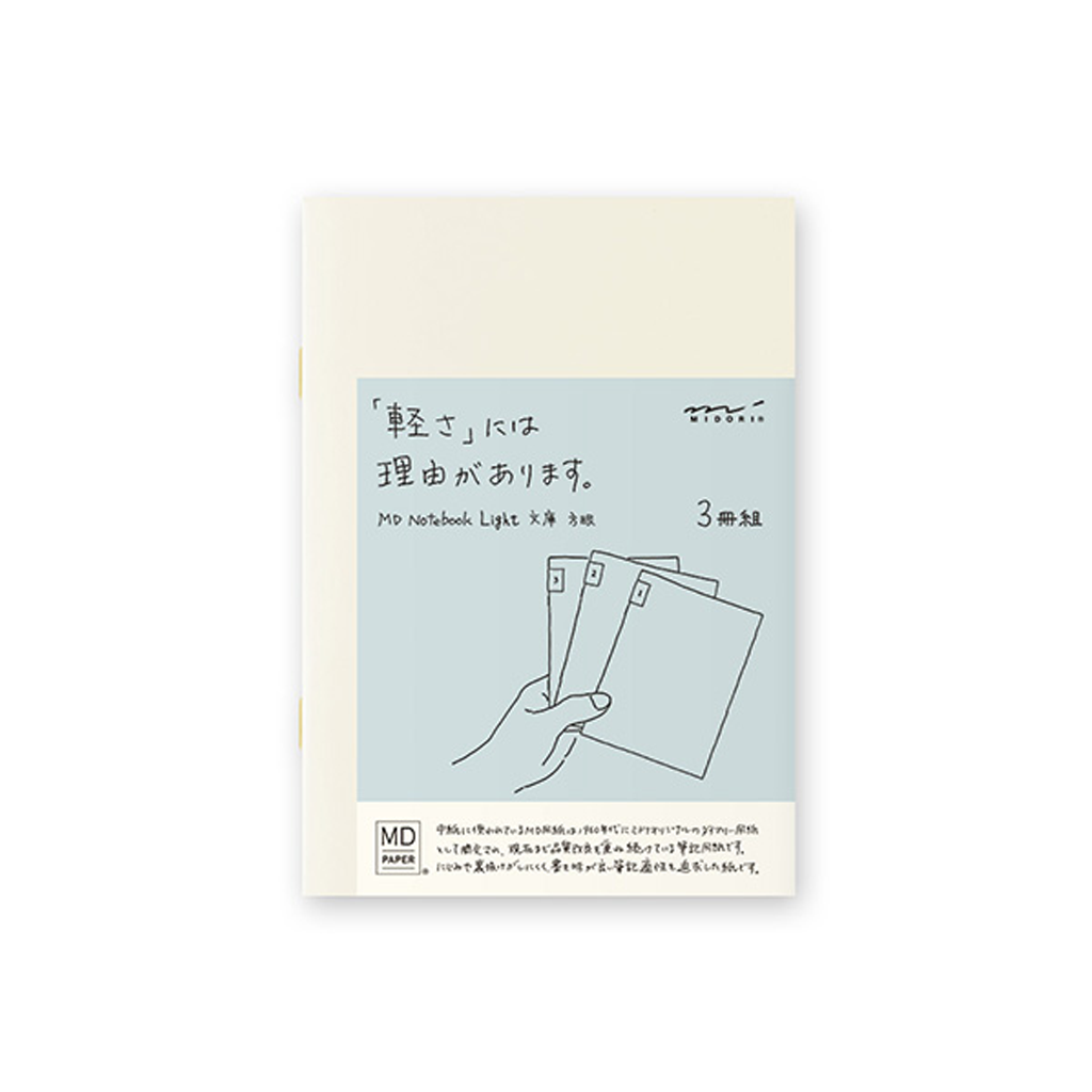 Midori MD Notebook Light A6 Grid / 3 pcs