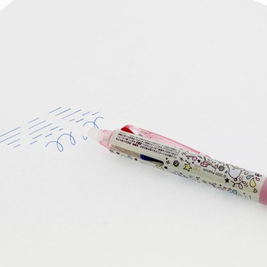 Peanuts Snoopy Frixion Ball 3 Slim Light Pink