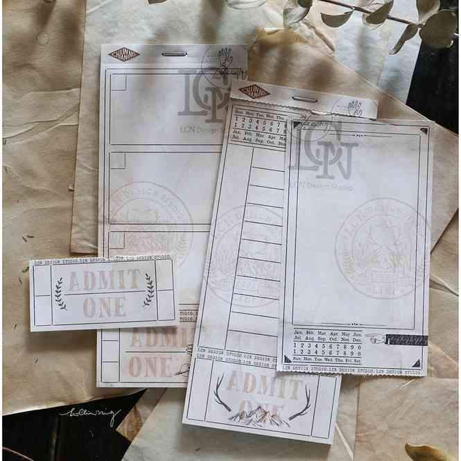 Lin Chia Ning Vintage Notepad Design Ticket