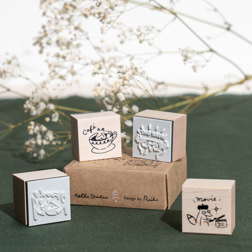 Hello Studio Rubber Stamp - Little Fox Daily