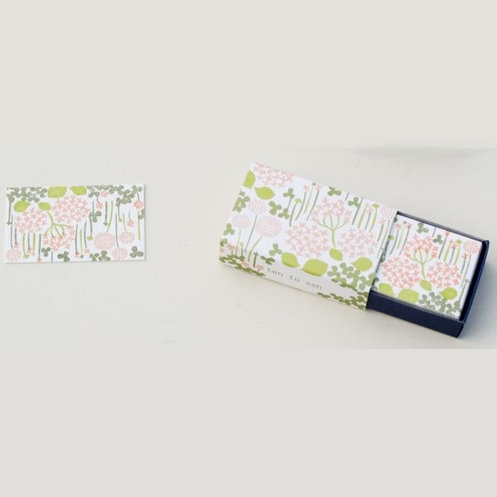 Classiky Letter Press Mini Card (Little Garden) Match Boxed