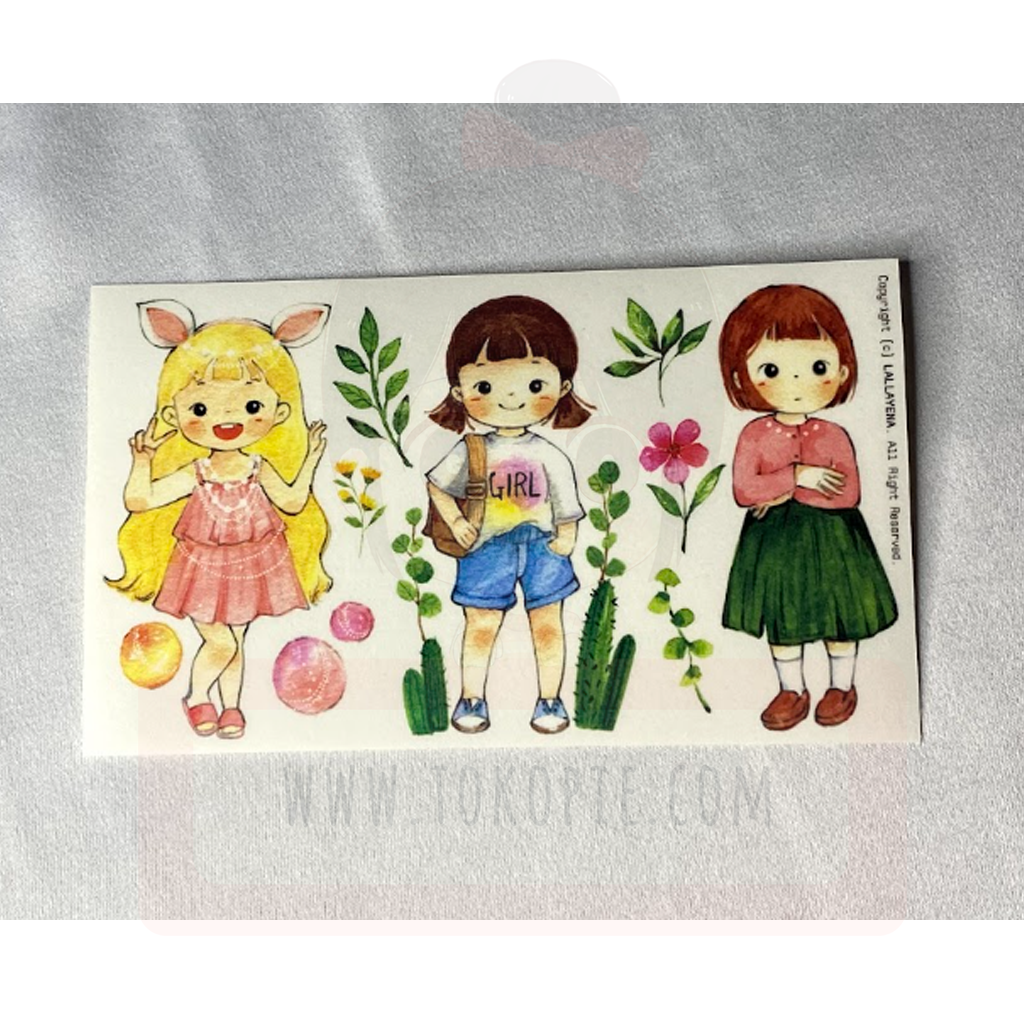 Lallayena Decoration Sticker - Little Girl