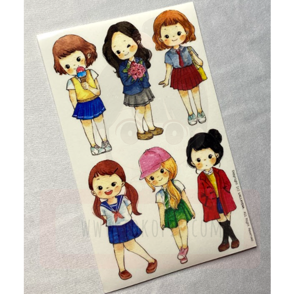 Lallayena Decoration Sticker - Little Girl Fashion