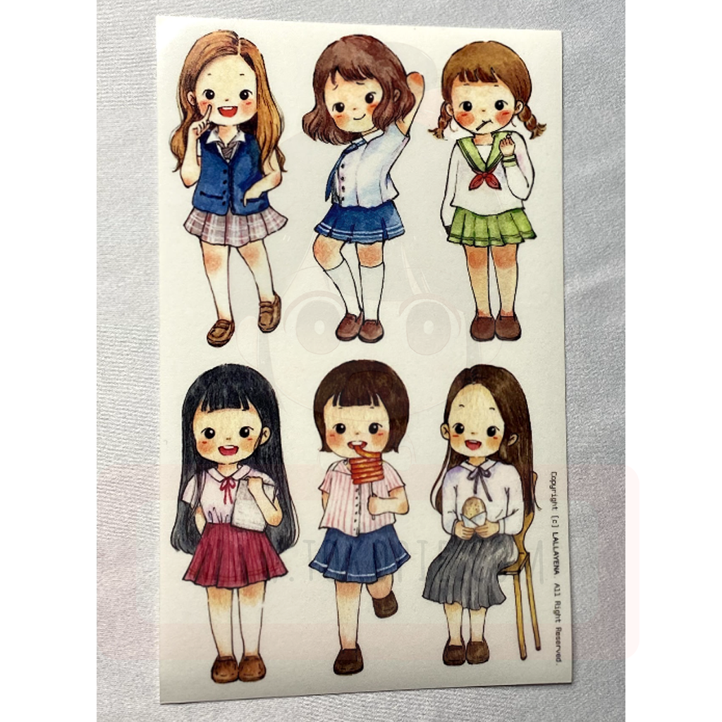 Lallayena Decoration Sticker - Little Girl Fashion