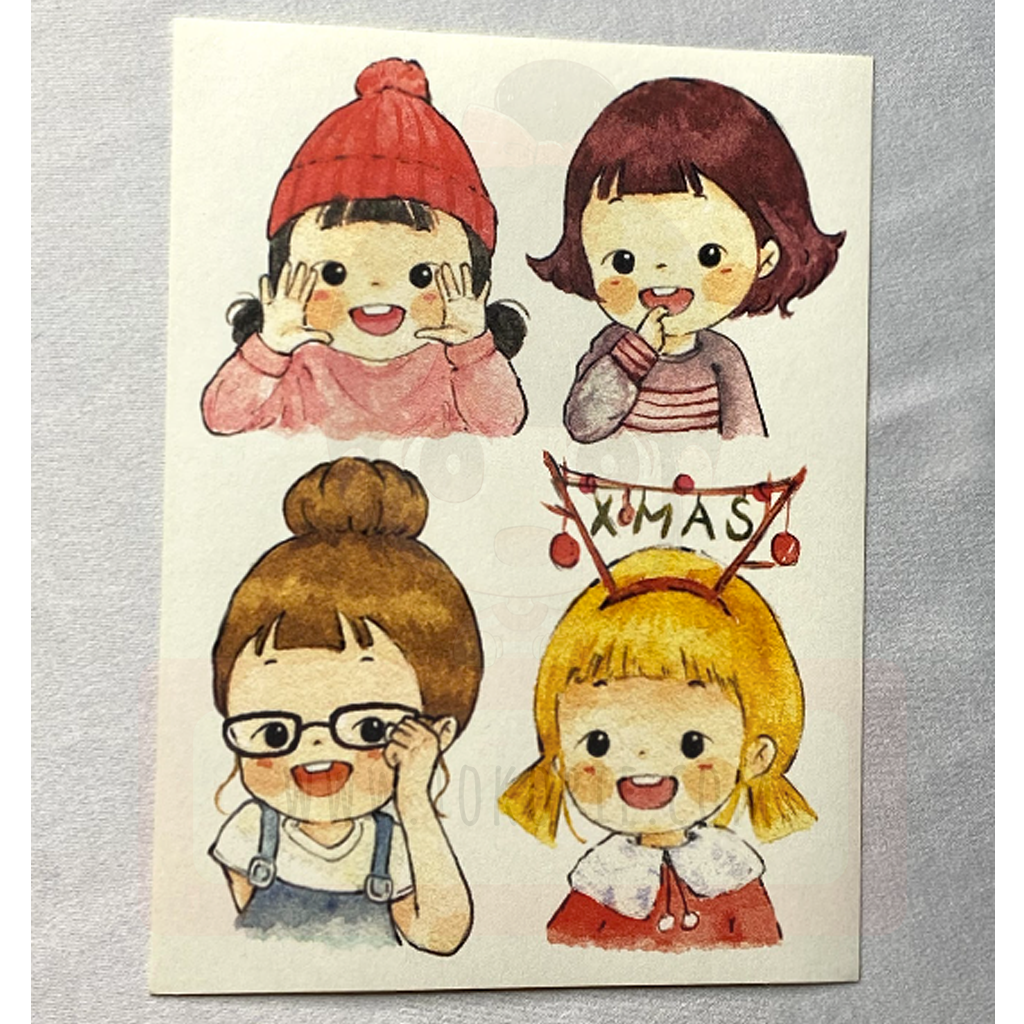 Lallayena Decoration Sticker - Little Girl Xmas