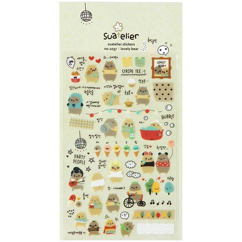 Suatelier Stickers Lovely Bear