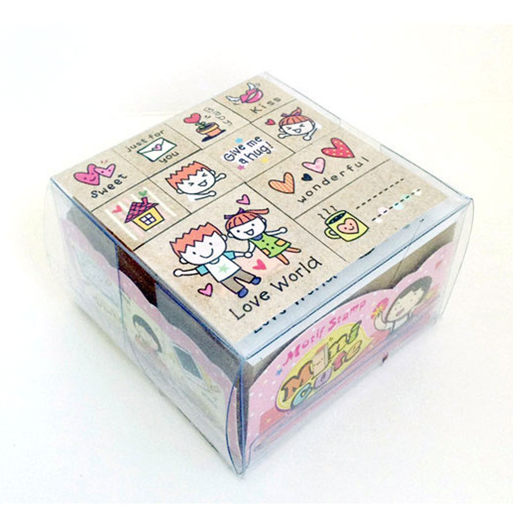 Micia Mini Cute Stamp Set - Love World