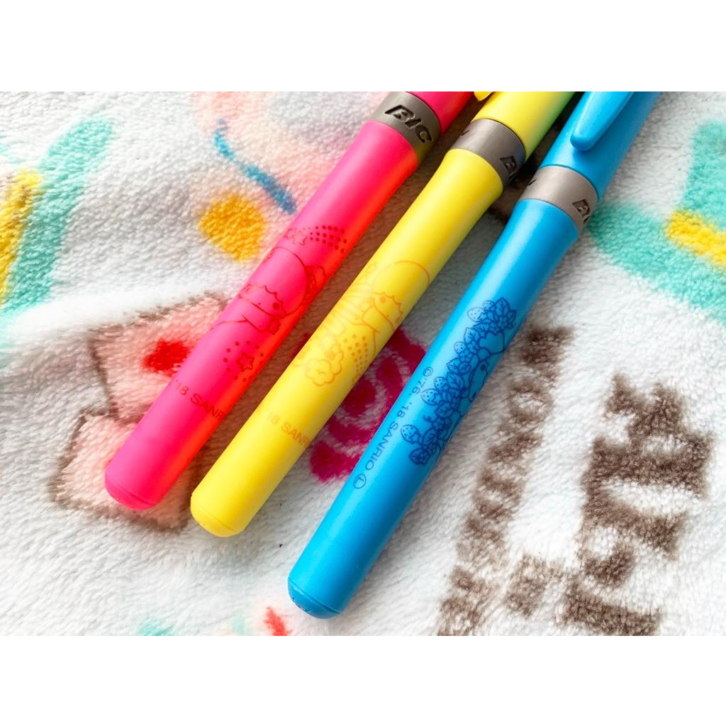 Sanrio Little Twin Stars Its&#39; Demo BIC Highlighter With Pencase