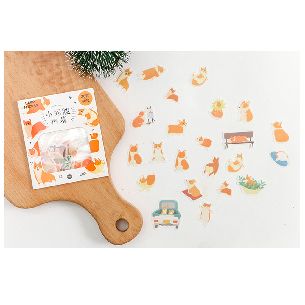 Flake Sticker Infeel.Me Lucky Dog Deco Stickers