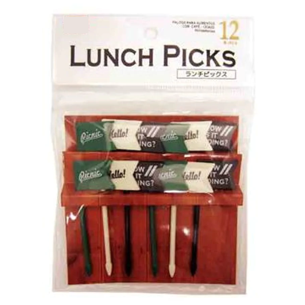 Bento Making Supplies Lunch Picks 12pcs Cafe