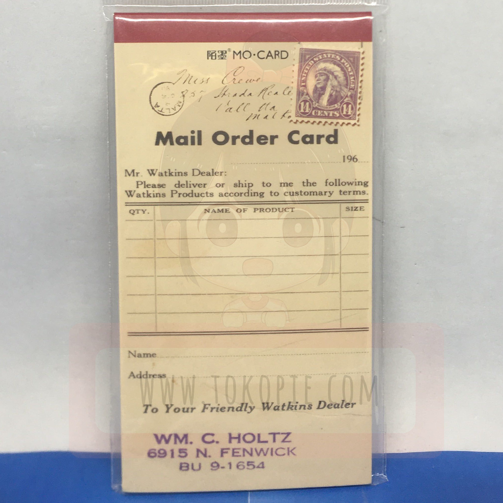 Mo.Card Mail Order Card Notepad