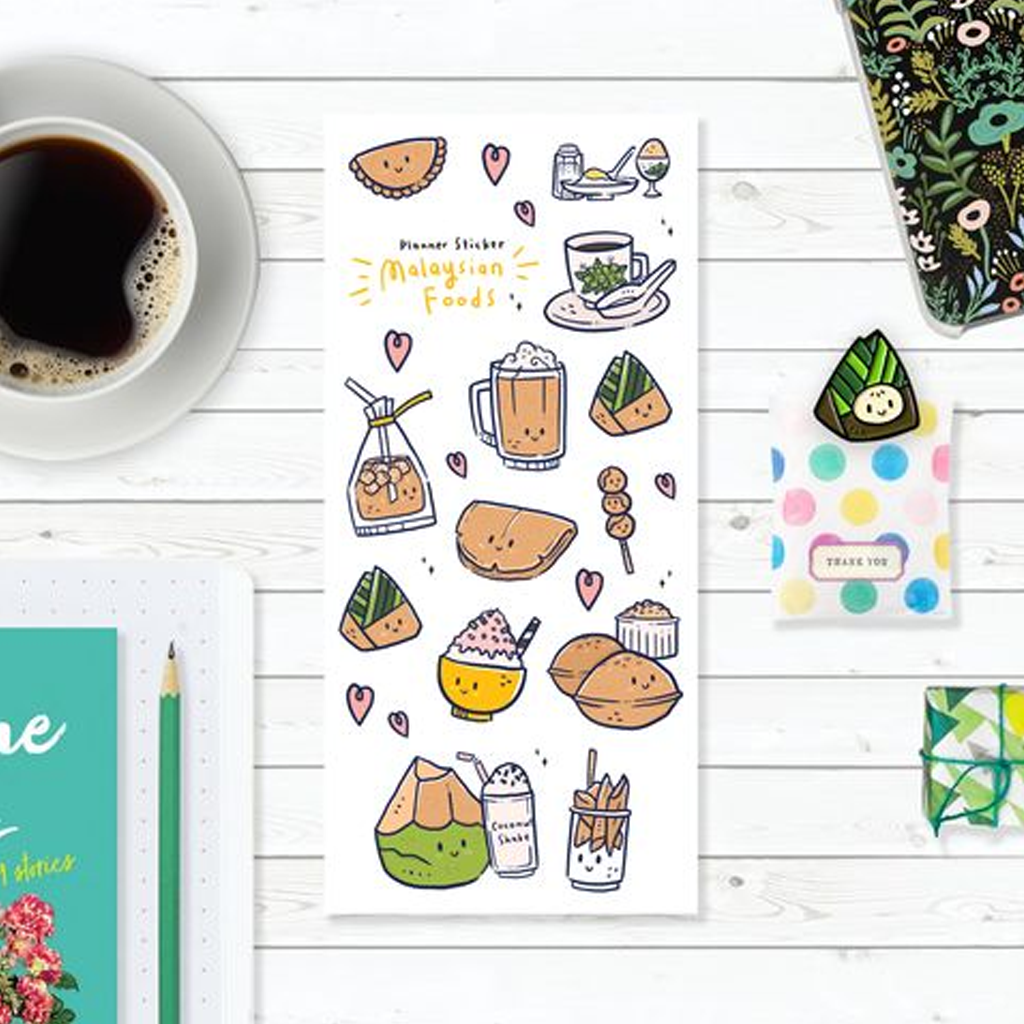 AzreenChan Planner Sticker - Malaysian Foods