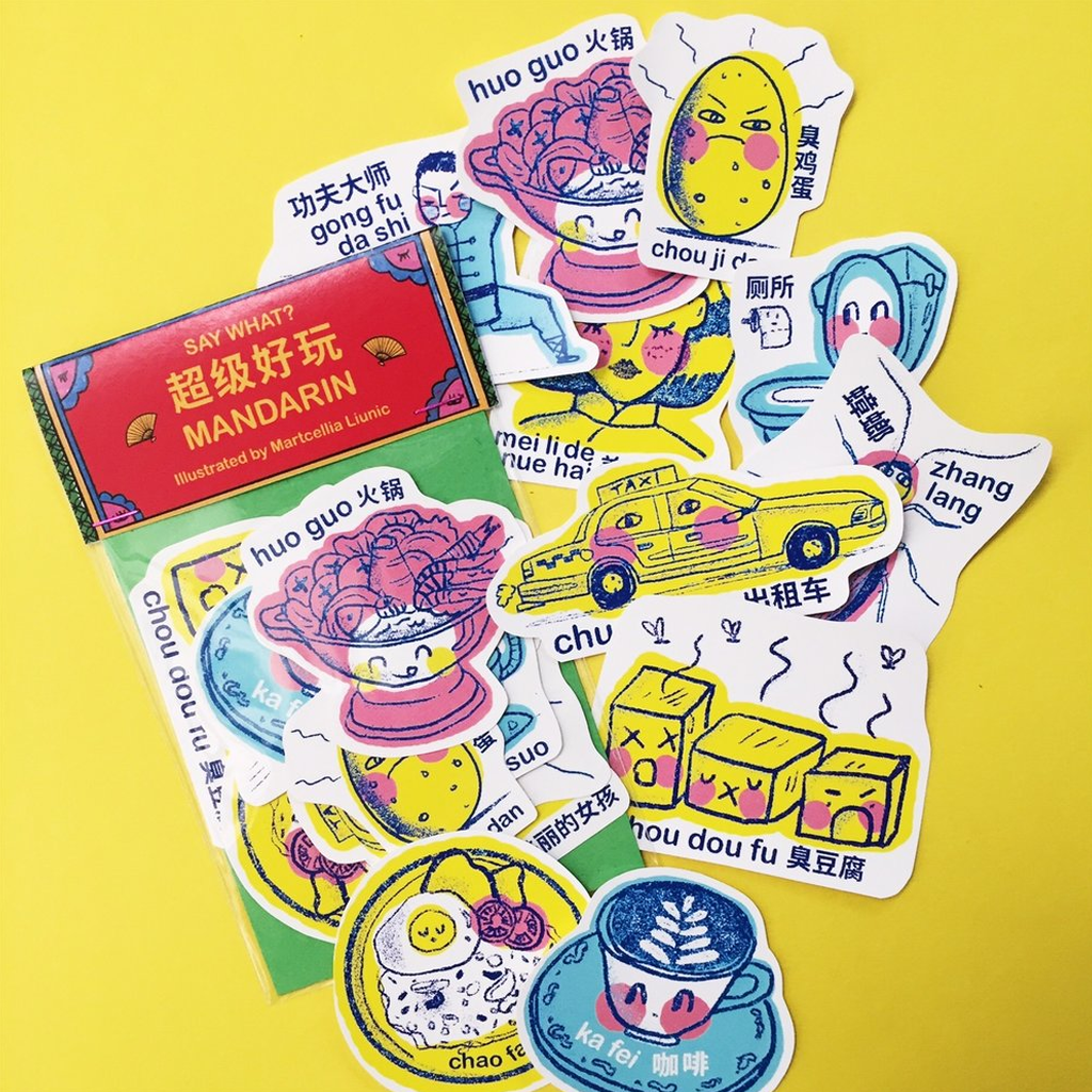 Say What? Mandarin Stickers