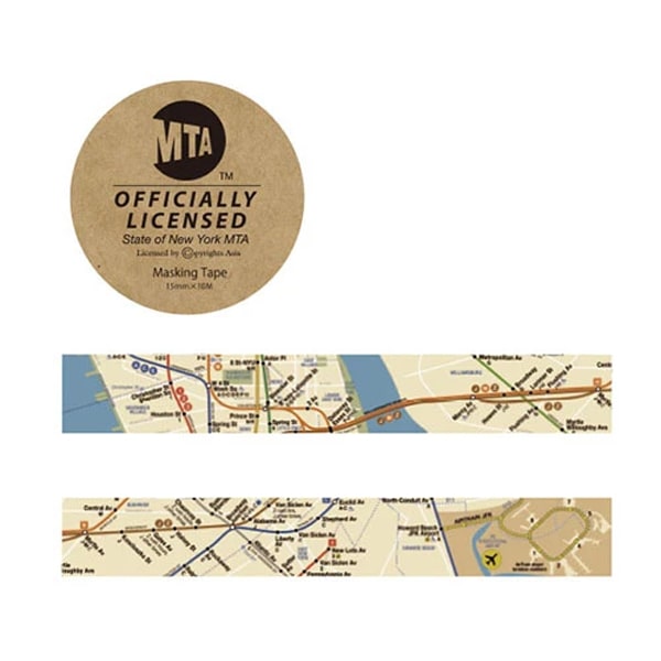 Greenflash Masking Tape - MTA State of New York Map