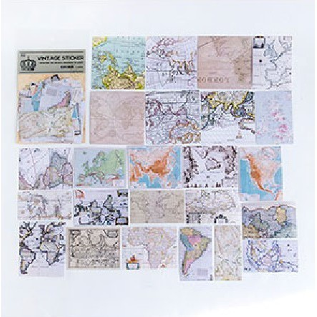 Mo. Card Vintage Sticker Map