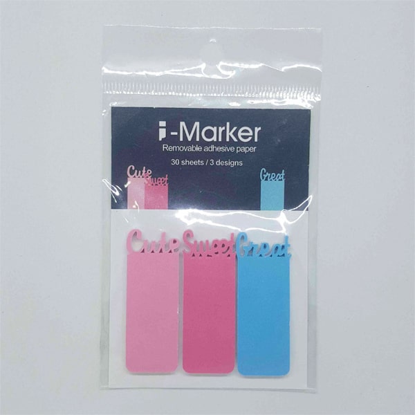 I Marker Cute Sweet Great Sticky Notes