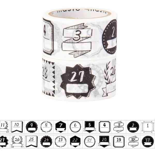 Masking Tape Washi Maste Double Black
