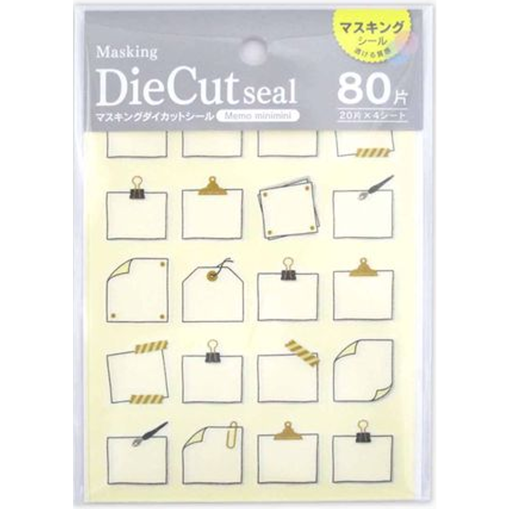 Kyowa Masking Die Cut Sticker Memo Mini