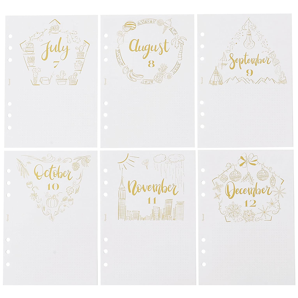 Memorist Personal Organizer Diary Refill A5 Monthly Free