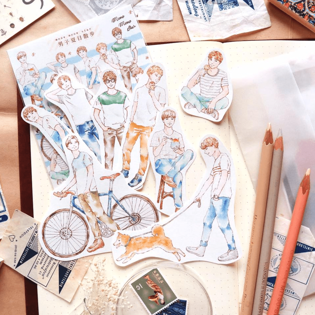 Flake Sticker Meow Meow Star - Men&#39;s Daily Activity