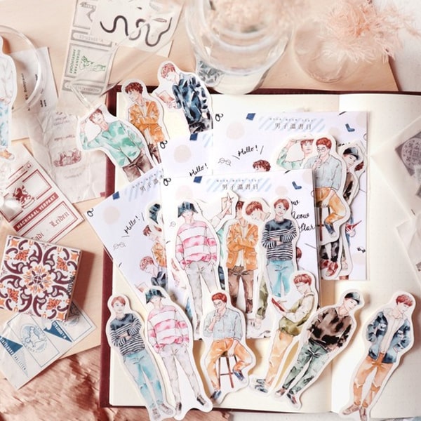 Flake Sticker Meow Meow Star - Men&#39;s Fashion