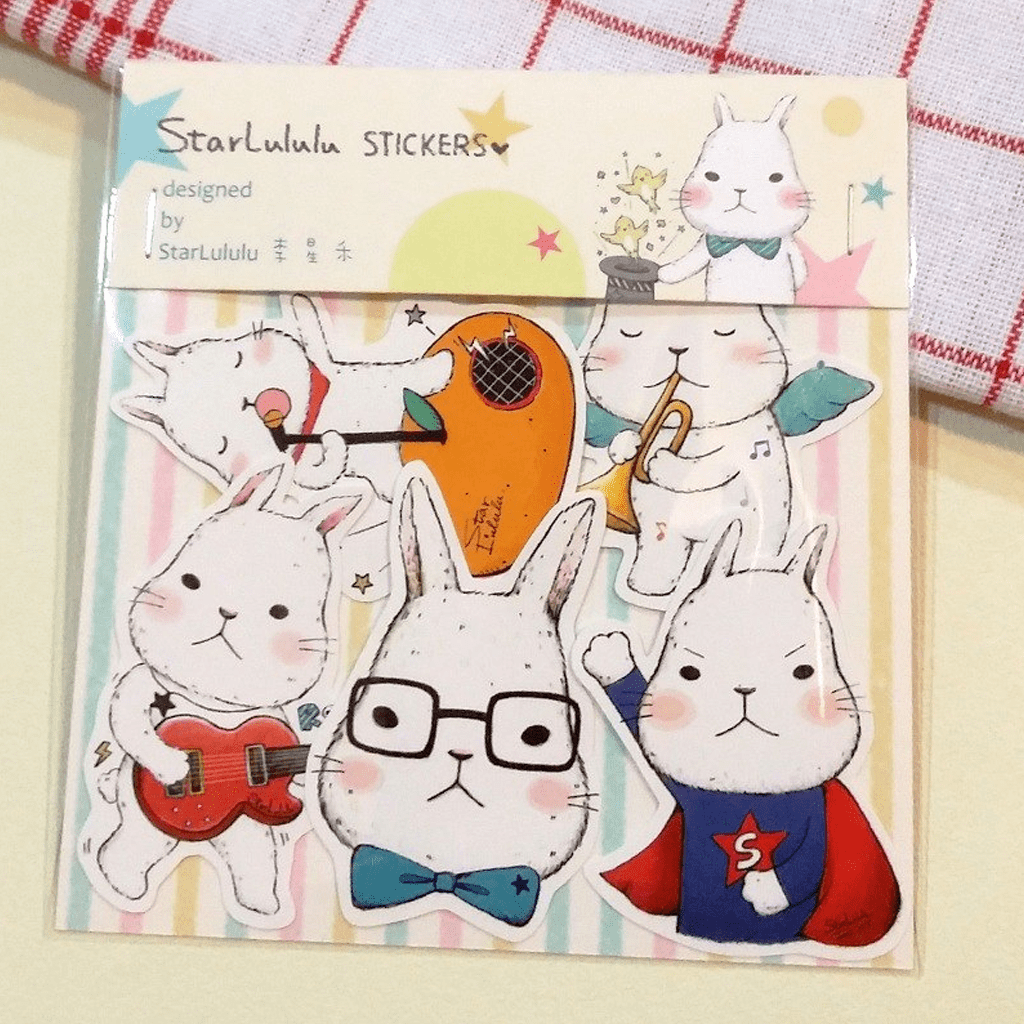 Starlulu Flake Sticker Meng Meng Rabbit