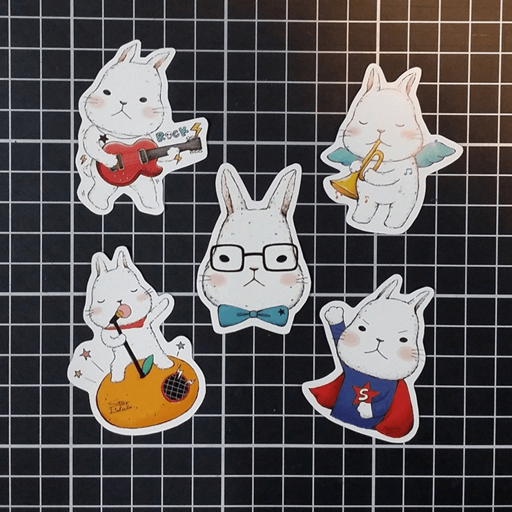 Starlulu Flake Sticker Meng Meng Rabbit