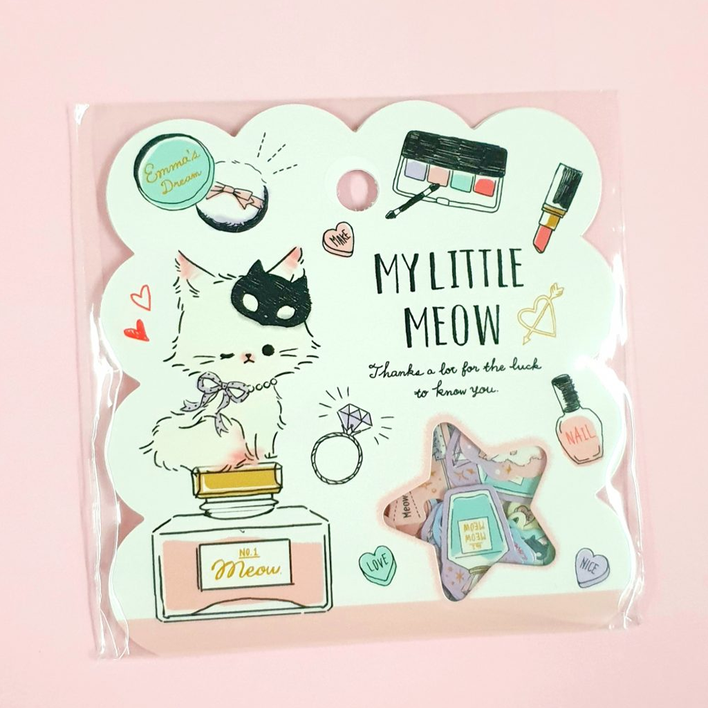 Q-Lia My Little Meow Make Up Flake Sticker