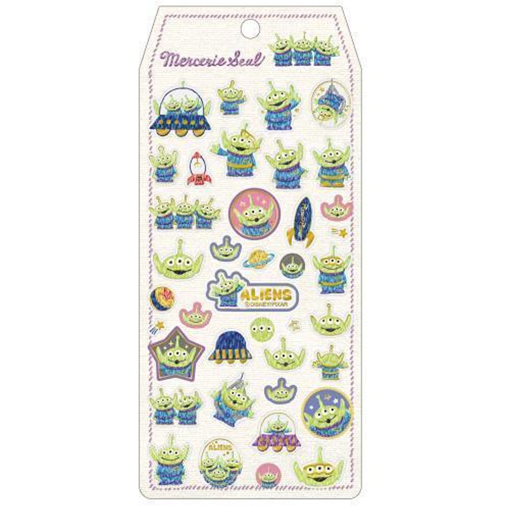 Kamio Japan Mercerie Seal Sticker Aliens