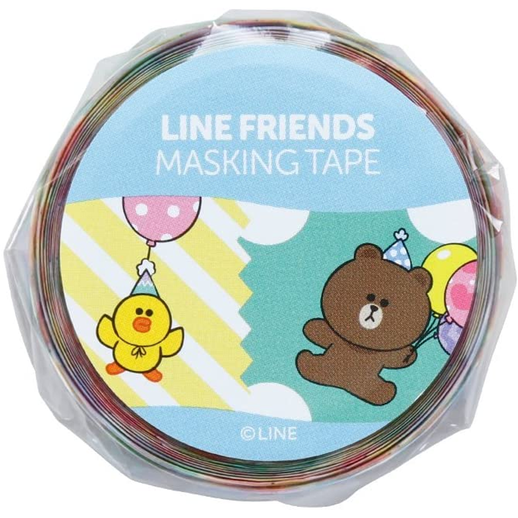 LINE FRIENDS Die-cut Masking Tape Message