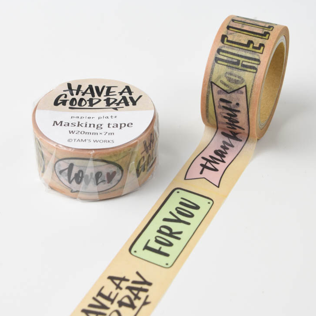 Papier Platz Masking Tape Message