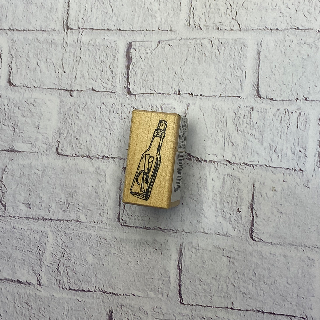 Micia Rubber Stamp - Message Bottle