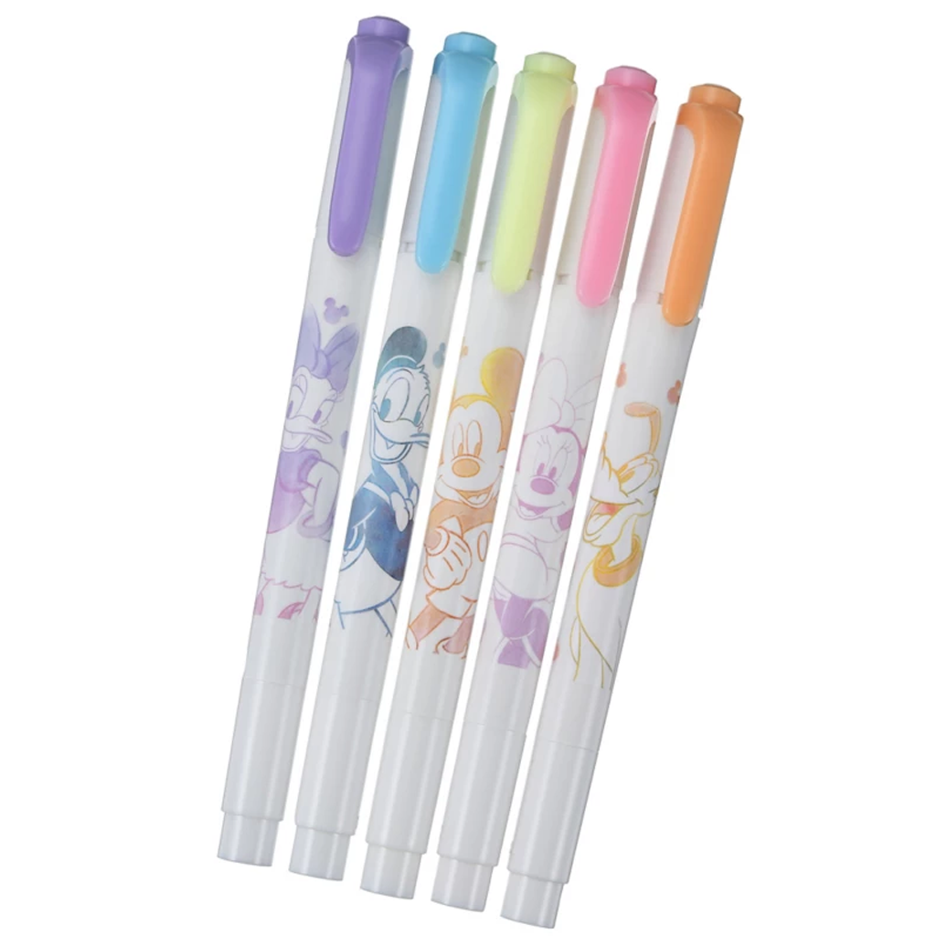 Disney Mickey &amp; Friends Fluorescent Mildliner Stencil Touch