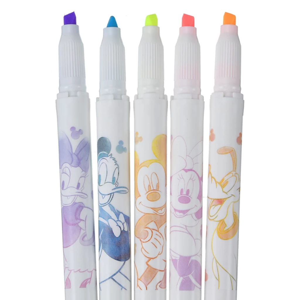 Disney Mickey &amp; Friends Fluorescent Mildliner Stencil Touch