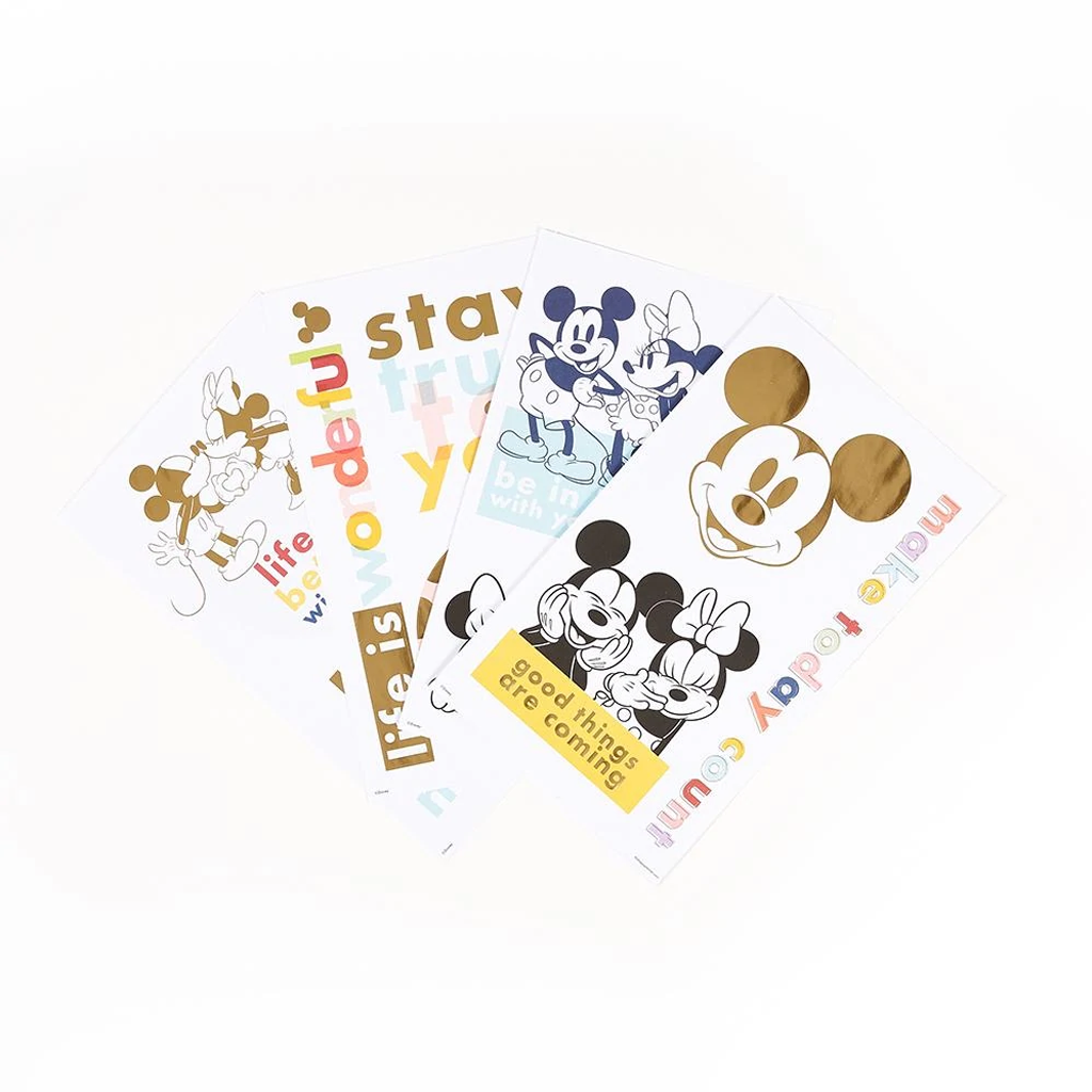 Happy Planner Disney Mickey Mouse &amp; Minnie Mouse Colorblock Large Icons Stickers
