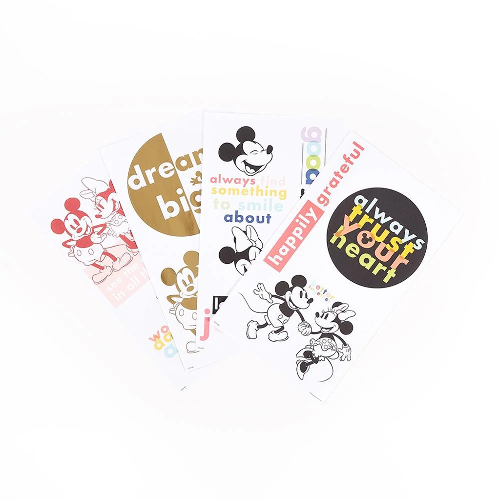 Happy Planner Disney Mickey Mouse &amp; Minnie Mouse Colorblock Large Icons Stickers