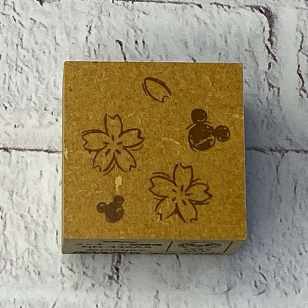 Disney Rubber Stamp - Mickey Flowers