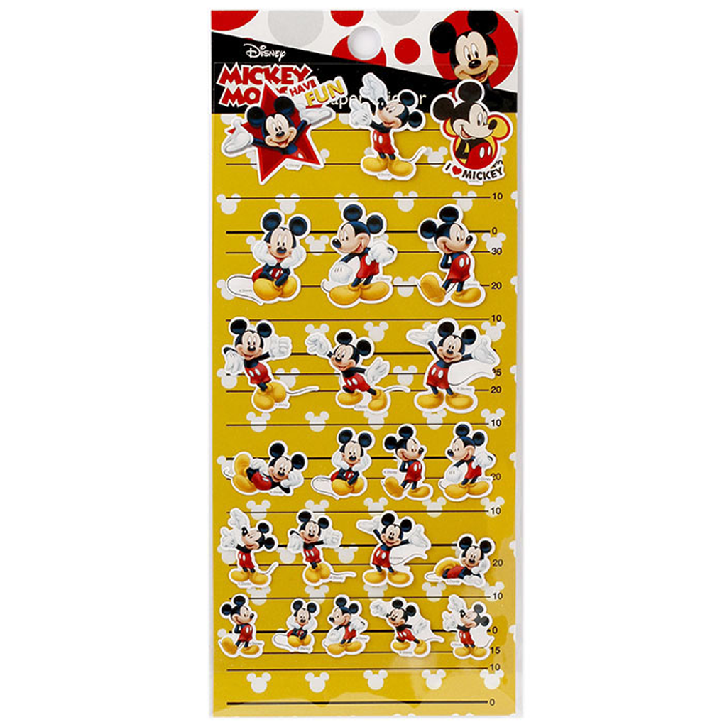 Disney Mickey Yellow Paper Sticker
