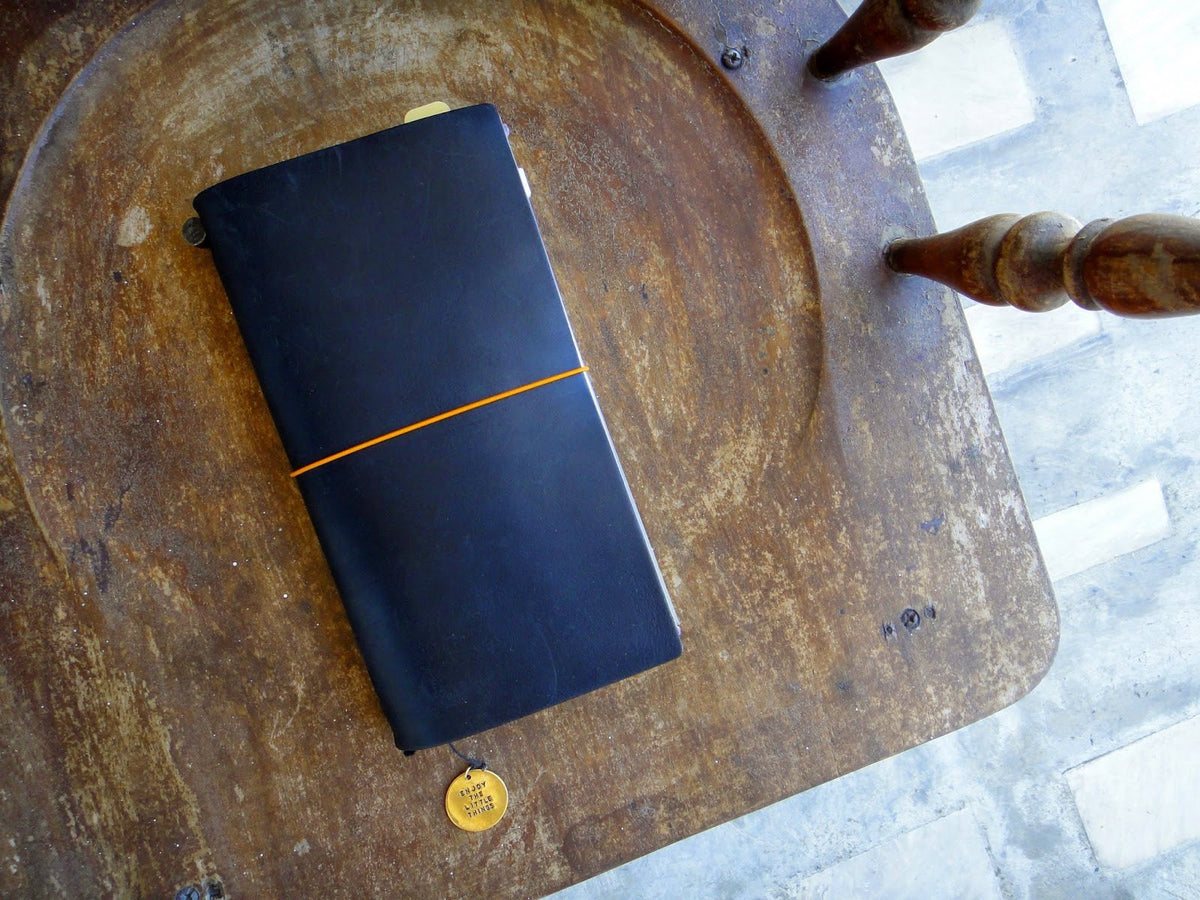 Midori Traveler&#39;s Notebook Blue Edition (LIMITED EDITION 2015) Leather Cover Set