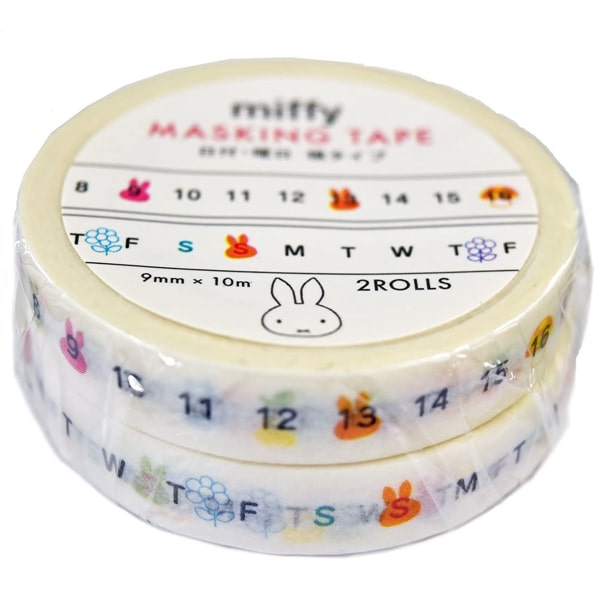 Delfino Masking Tape Miffy Weekdays