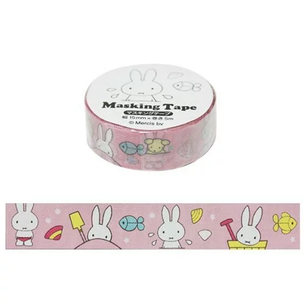 Masking Tape Miffy With Fish
