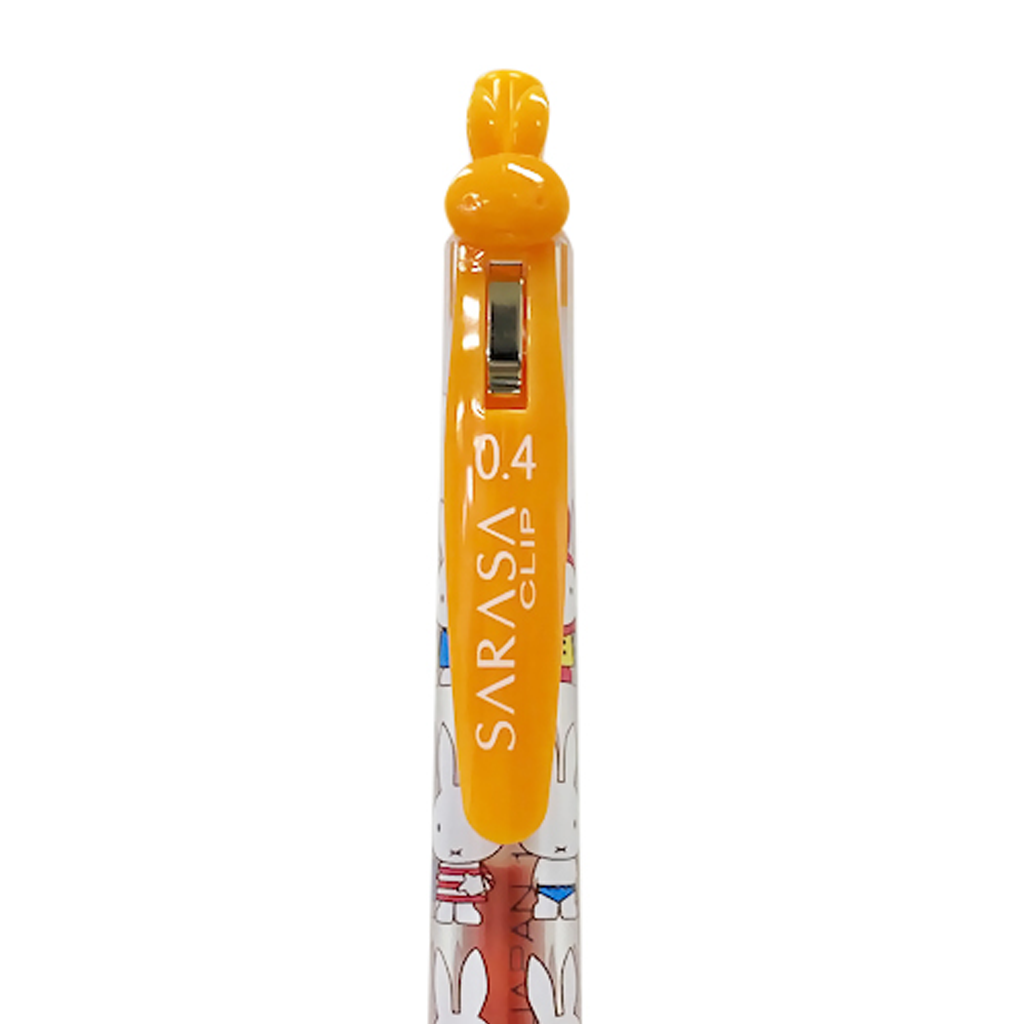 Sarasa Mascot Clip Ballpoint Pen Miffy 0.4mm Orange