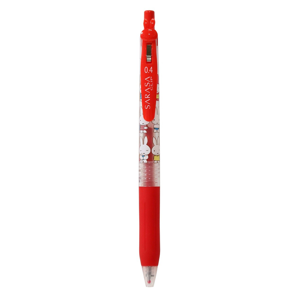 Sarasa Mascot Clip Ballpoint Pen Miffy 0.4mm Red