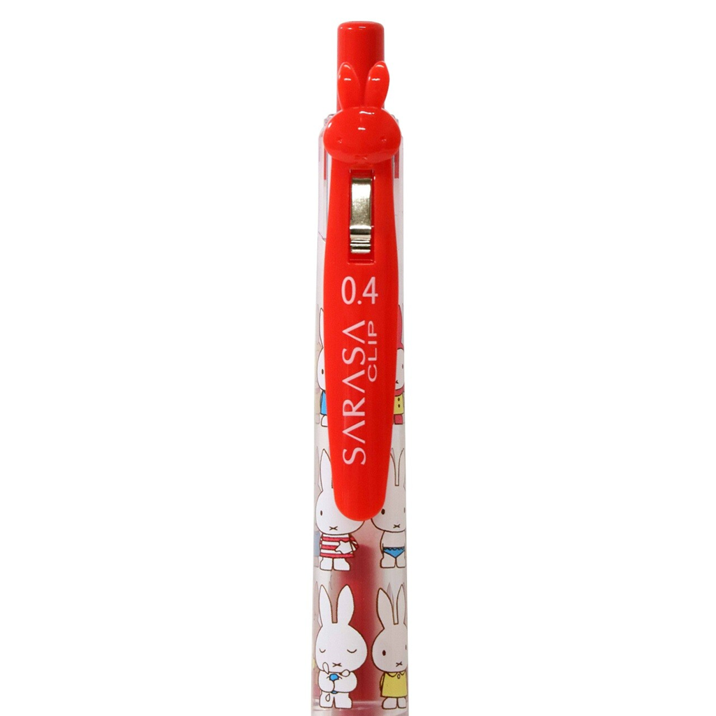 Sarasa Mascot Clip Ballpoint Pen Miffy 0.4mm Red