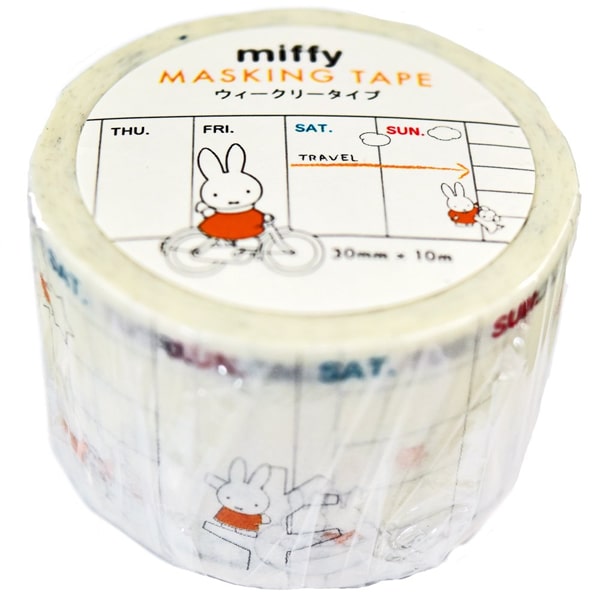 Delfino Masking Tape - Miffy Weekly