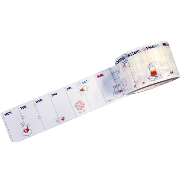 Delfino Masking Tape - Miffy Weekly