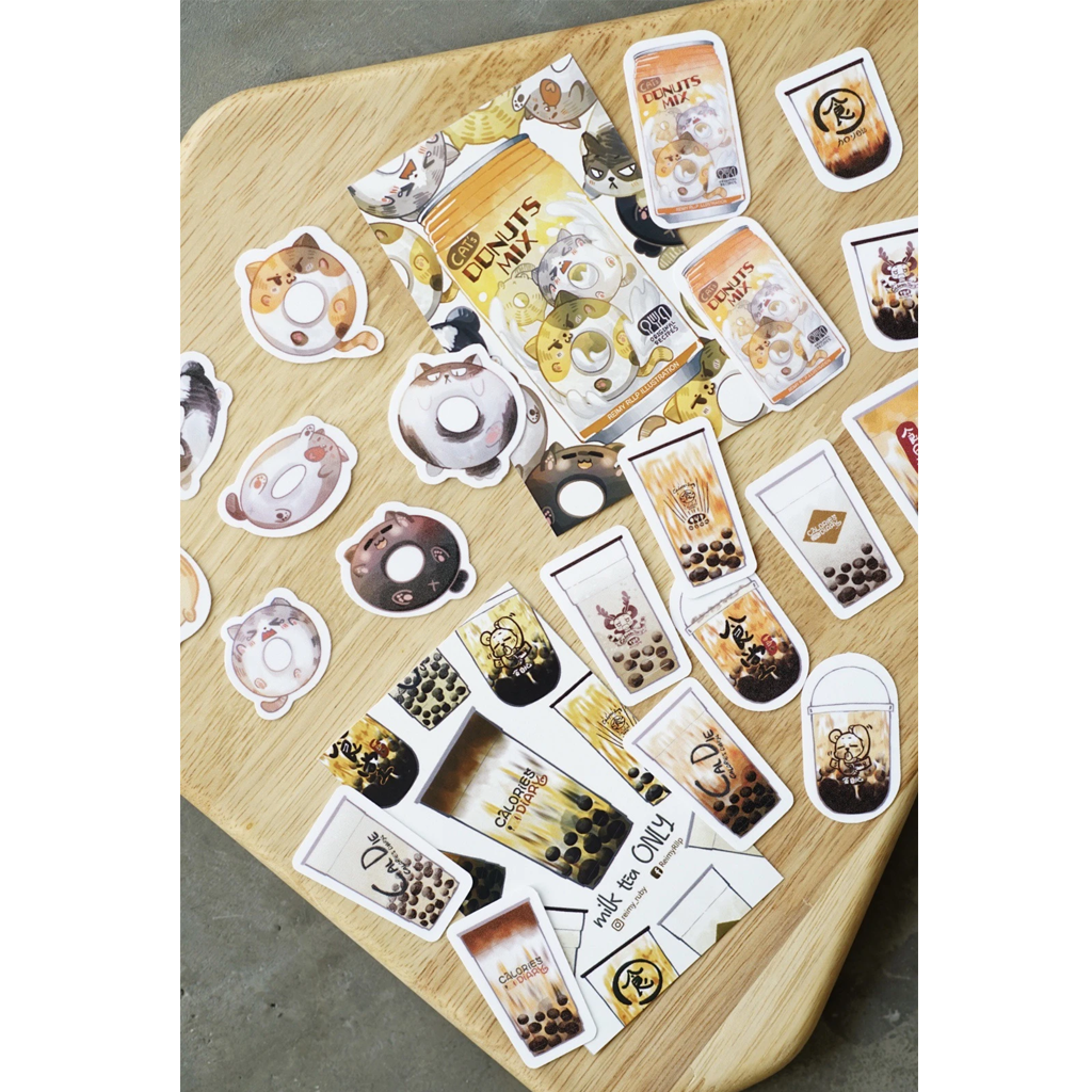 Reimy Milk Tea Only Sticker Pack